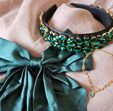 Erin Baroque Headband (Green)