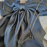 Clover Necklace - Black