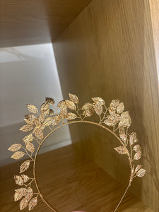 Gold leaf style headpiece