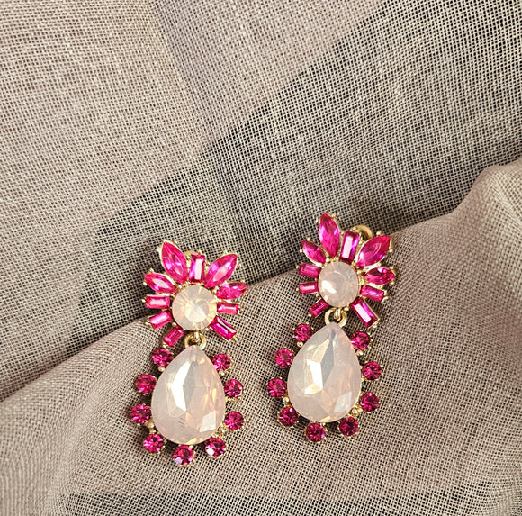 Abbie Earrings  (Pink)