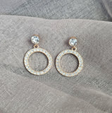 Callie Earrings  (clear)