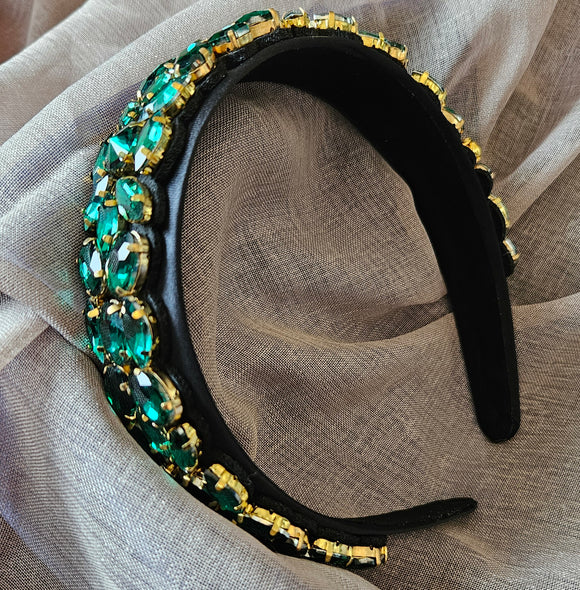 Erin Baroque Headband (Green)