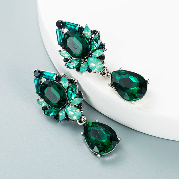 Emma Earrings (Emerald Green)