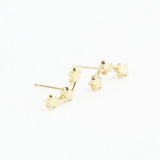 Trio Star Studs - Gold