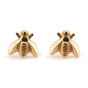 Bee Stud Earrings - Gold